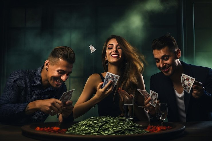 Antarmuka permainan blackjack di platform ikan123 dengan riwayat kartu